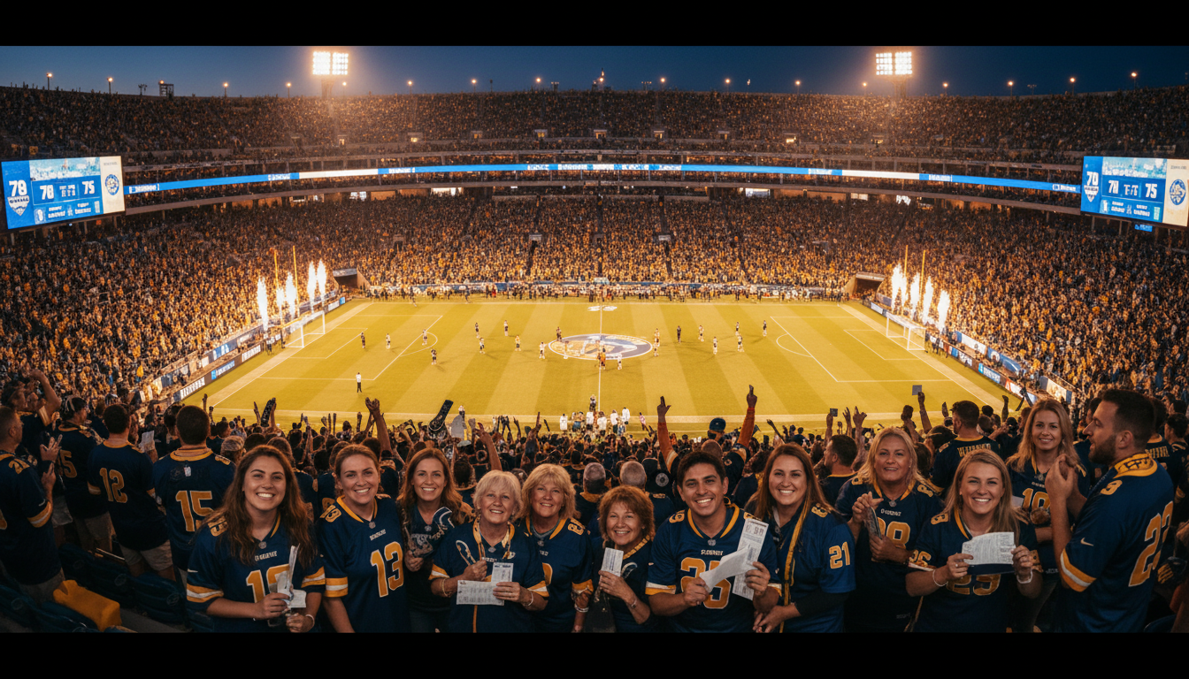 sporting event crowd