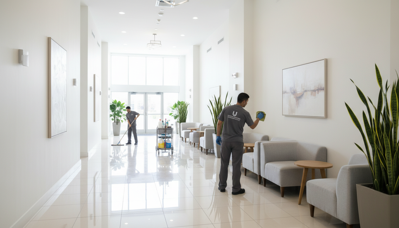 cleaning common areas