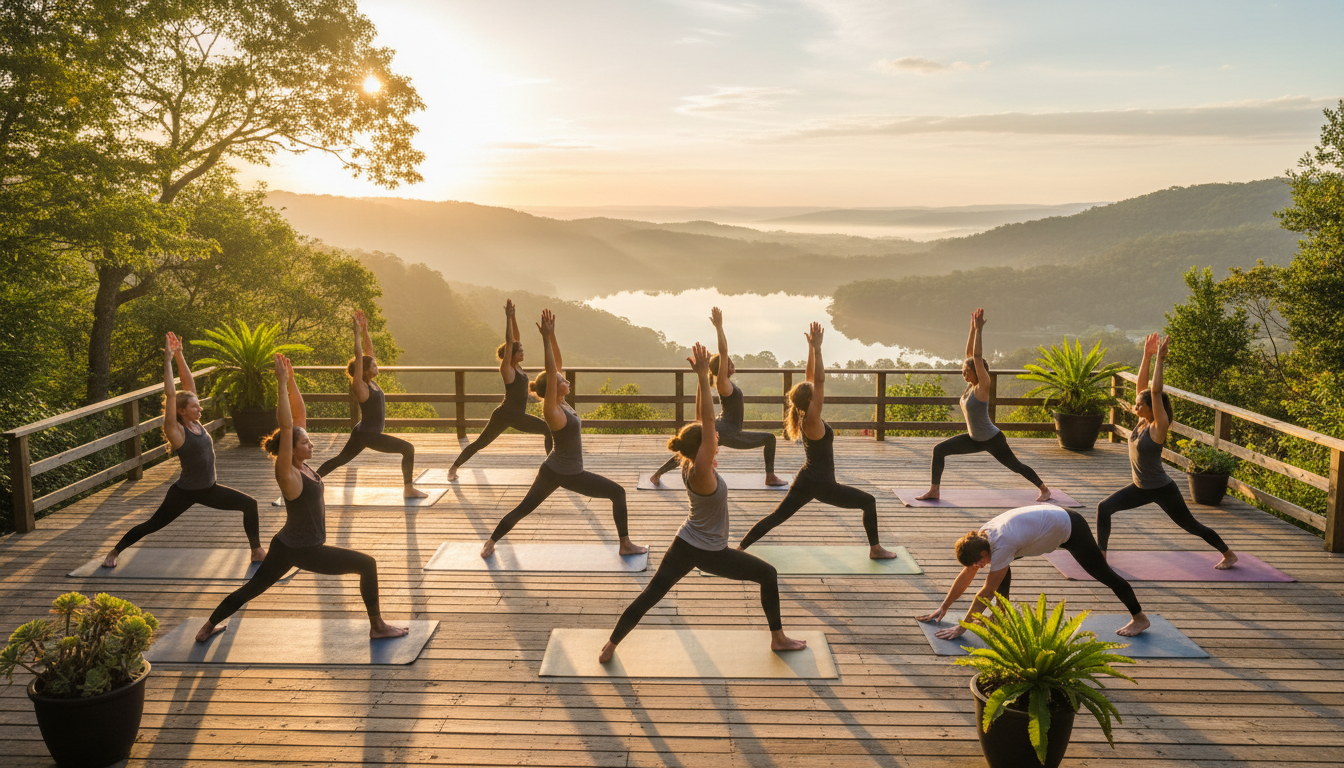 outdoor yoga Czech Republic