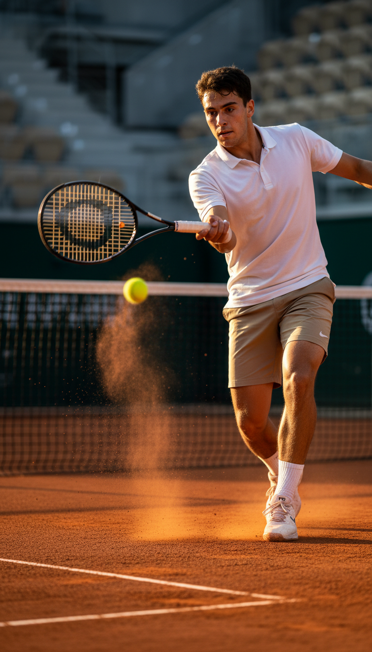 young tennis player
