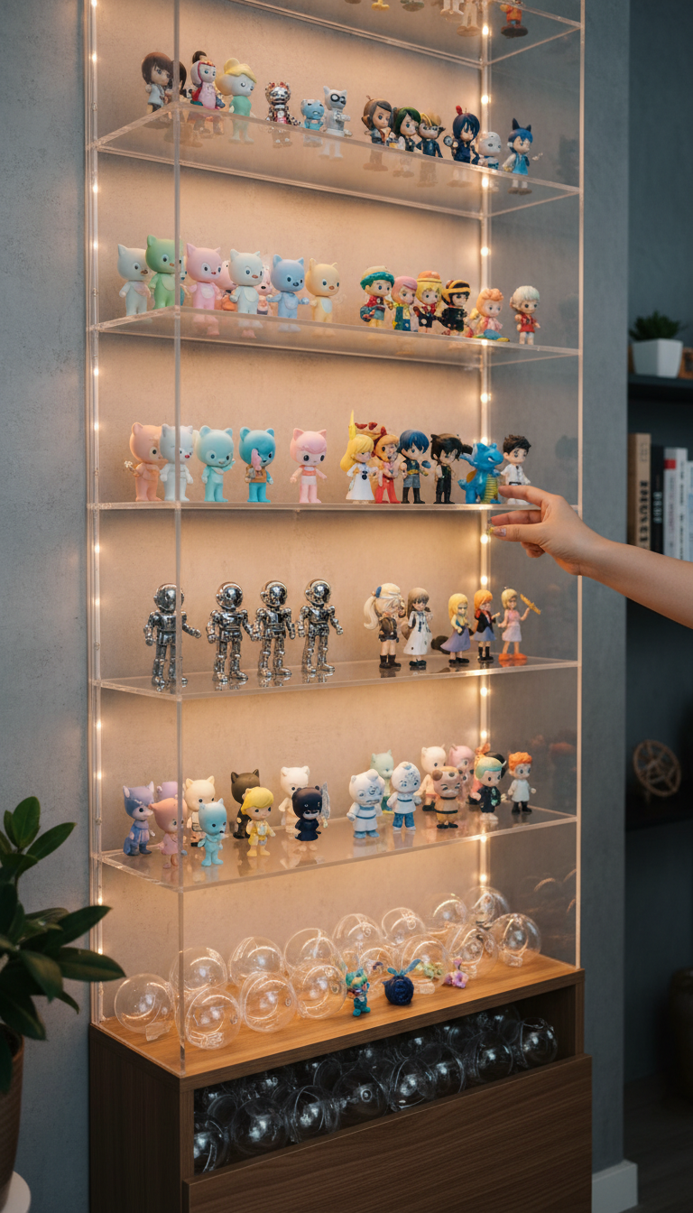 acrylic shelves