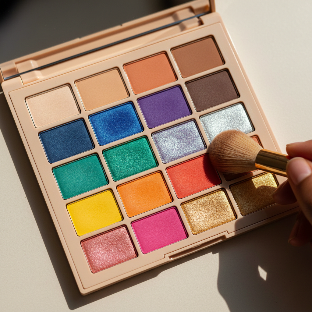 colorful makeup palette