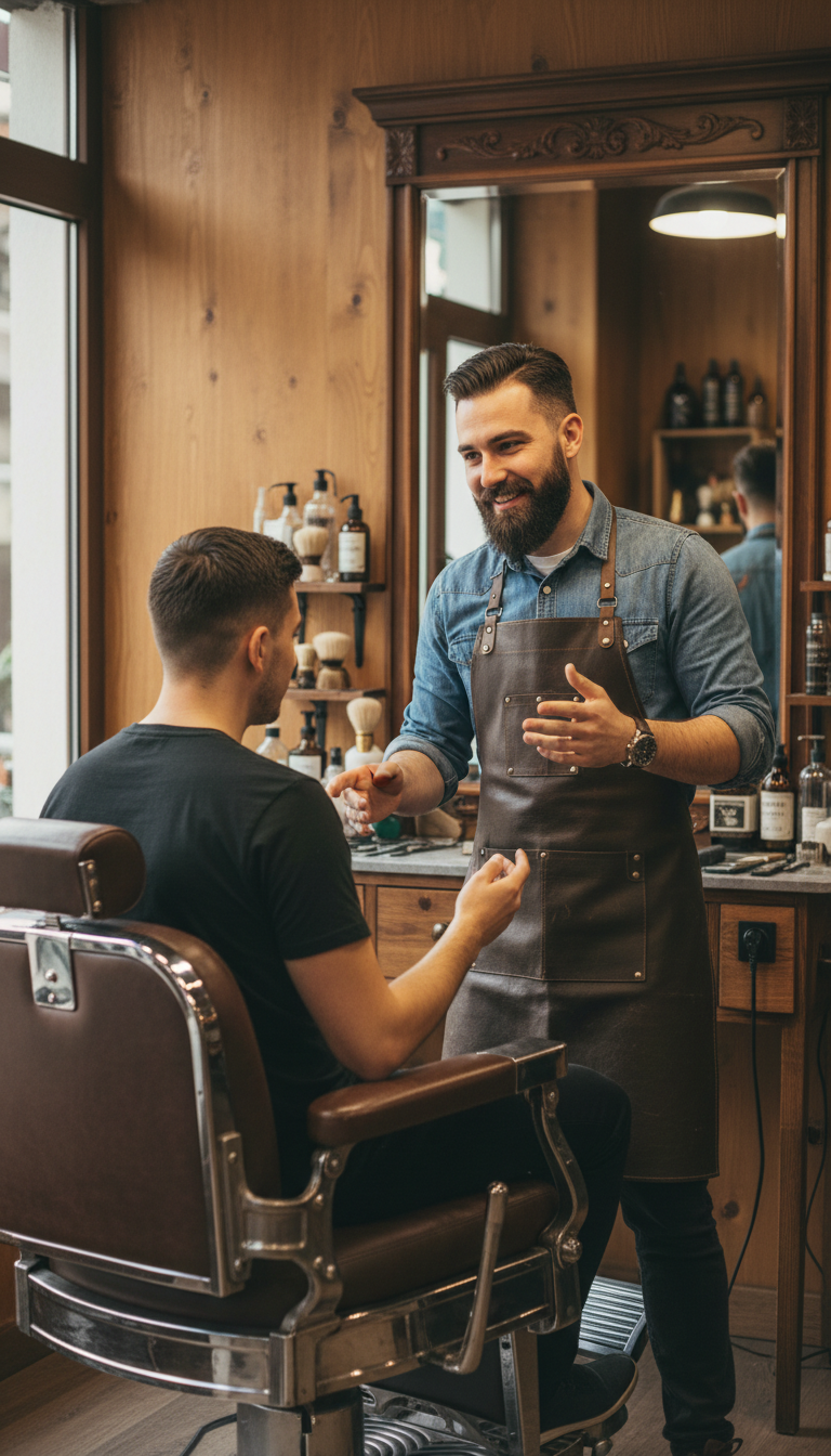 barber client interaction