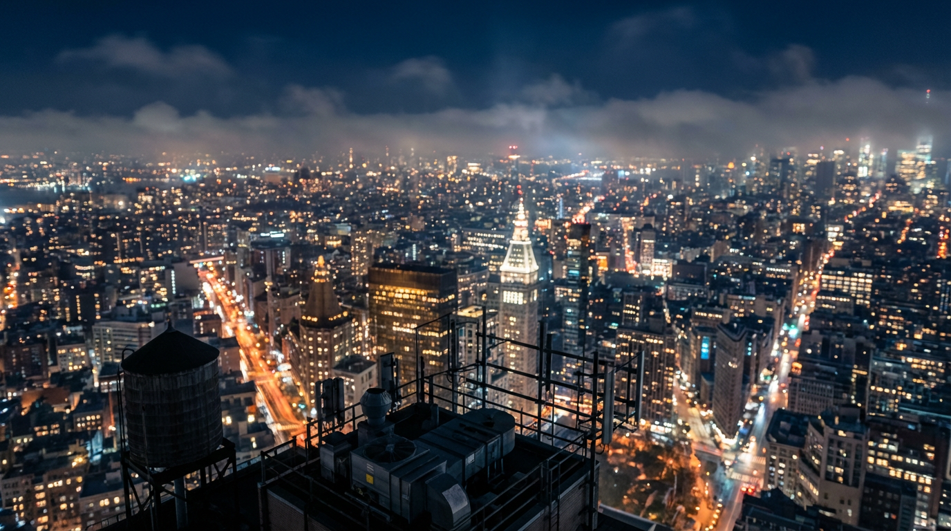 drone view cityscape
