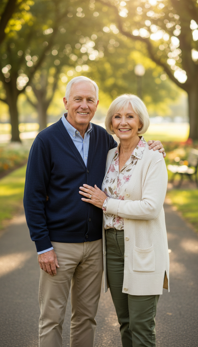 senior couple home