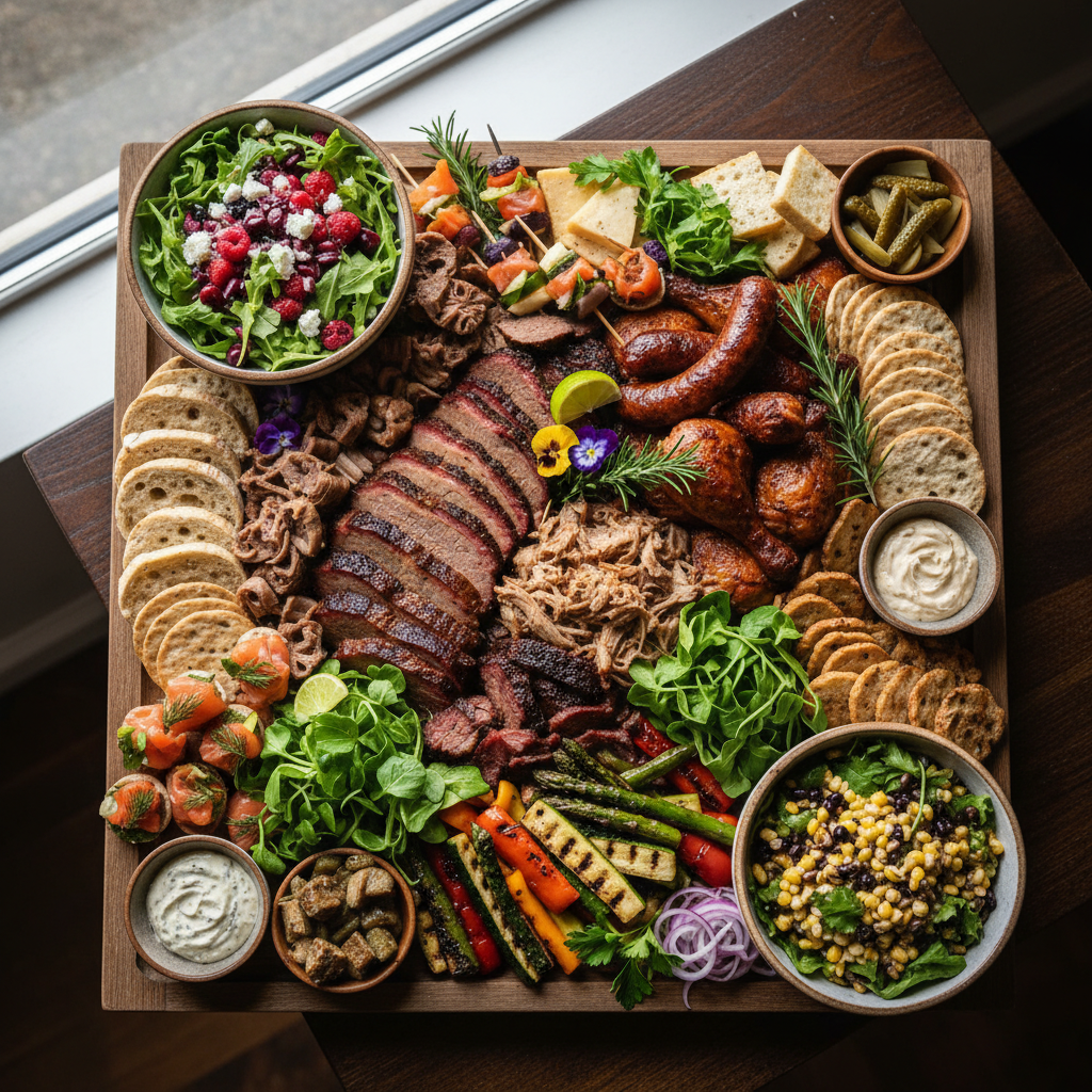 creative catering presentation
