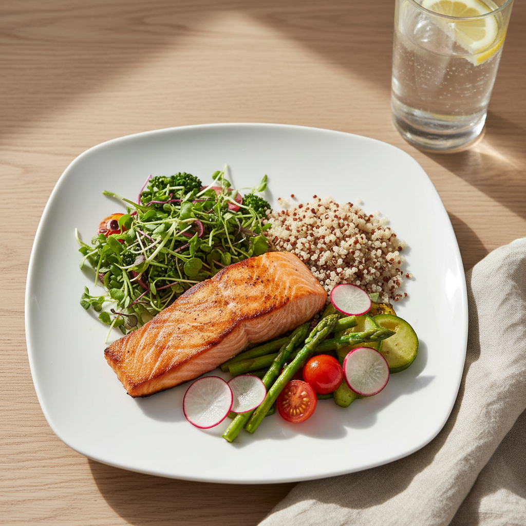 healthy gourmet meal