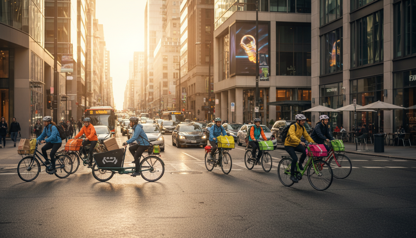 New York streets freight