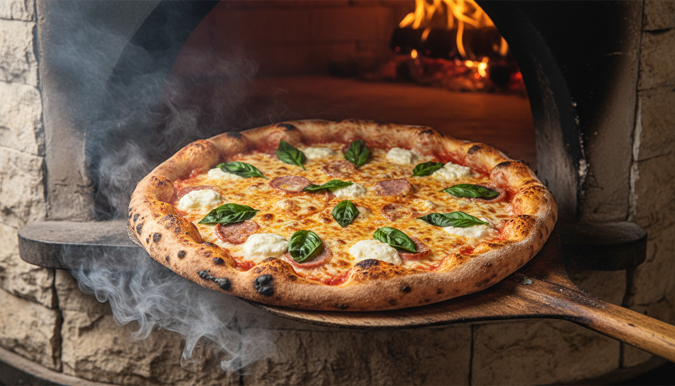 chef preparing pizza