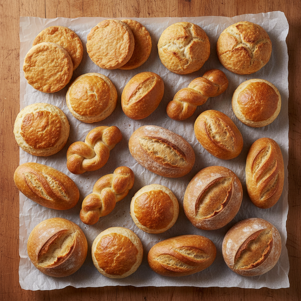 dinner rolls baking