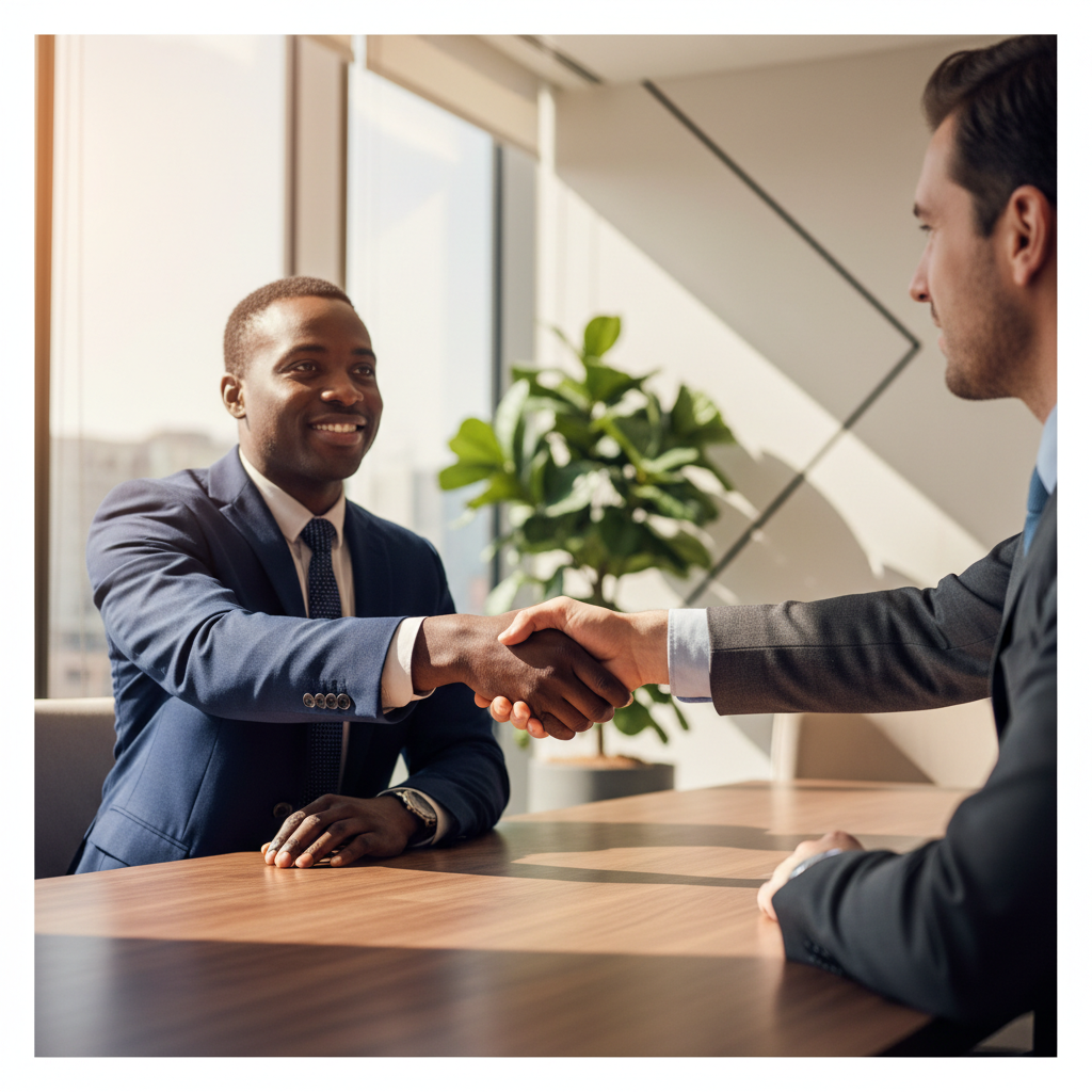 business meeting handshake