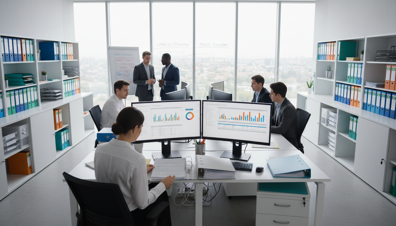 Industry certifications like the LPC emphasize ethics and a strategic mission in asset protection. Professional team working in an office with a visible mission statement focusing on integrity and growth.