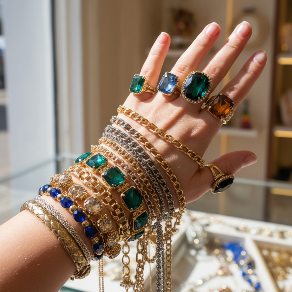 colorful jewelry