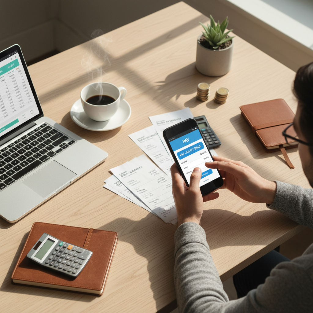 paying bills