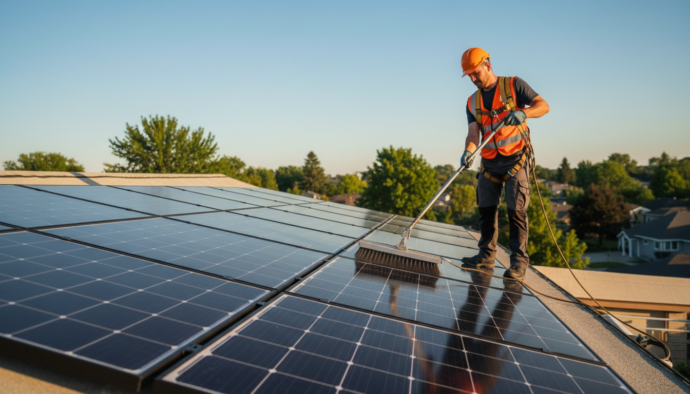solar panel maintenance