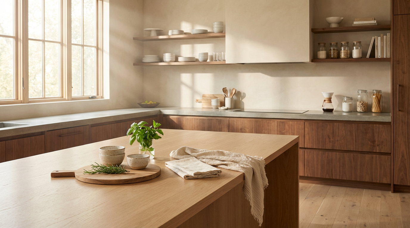 cozy kitchen textures