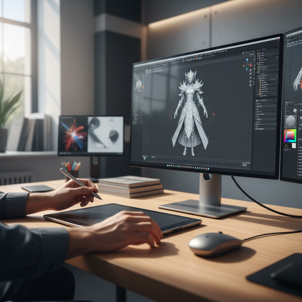 3d modeling workspace