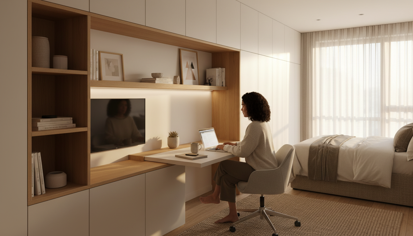 small apartment workspace