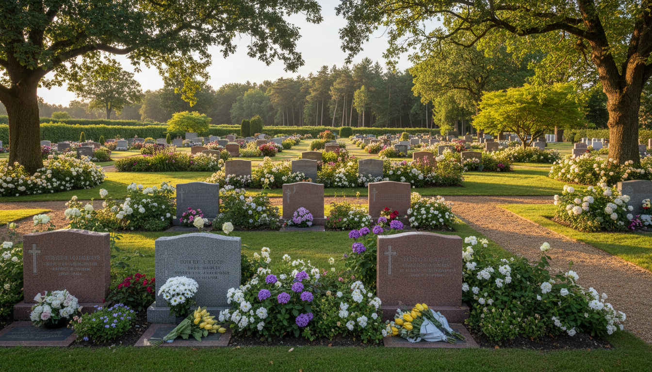 peaceful cemetery