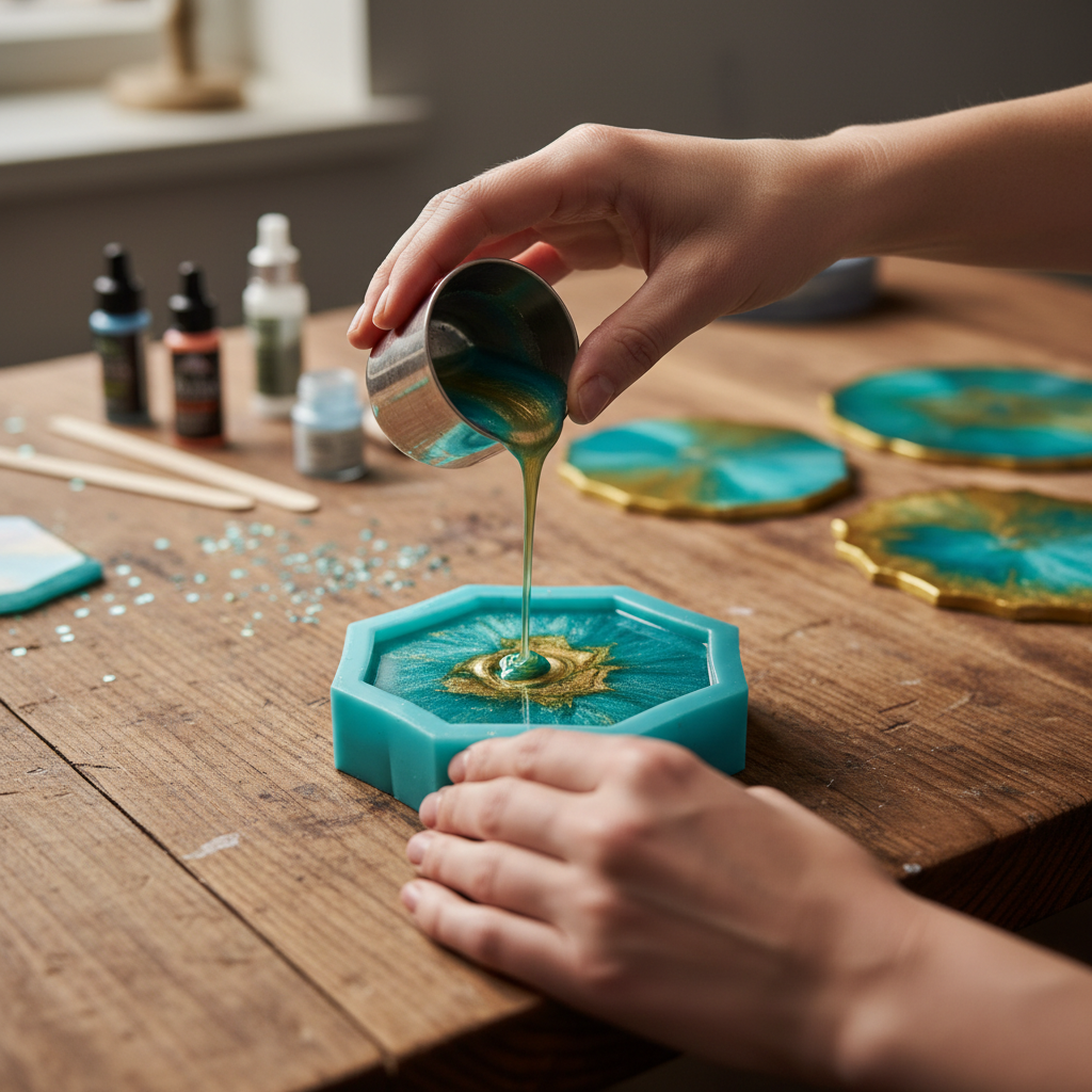 mixing resin colors
