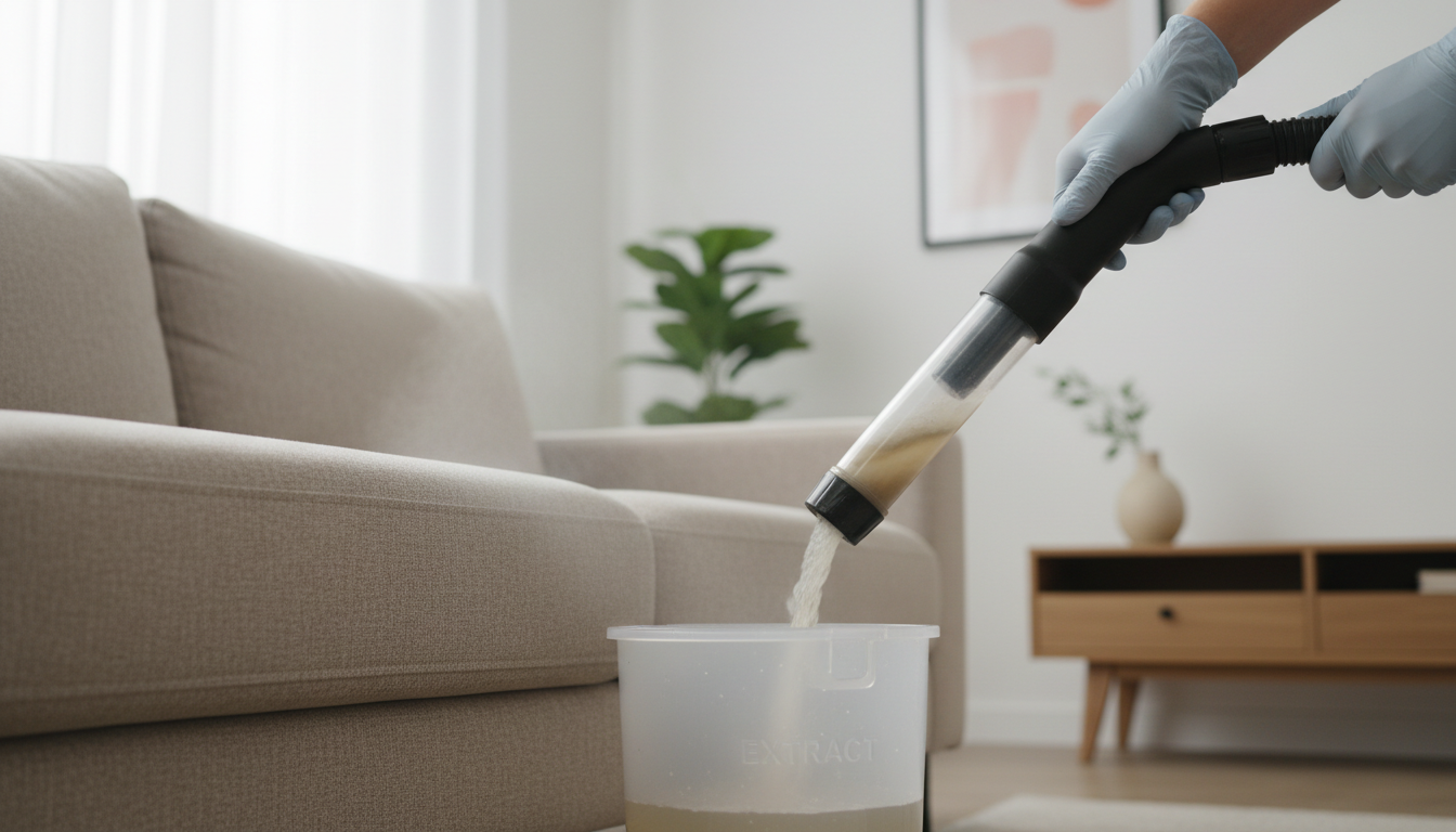 cleaning sofa