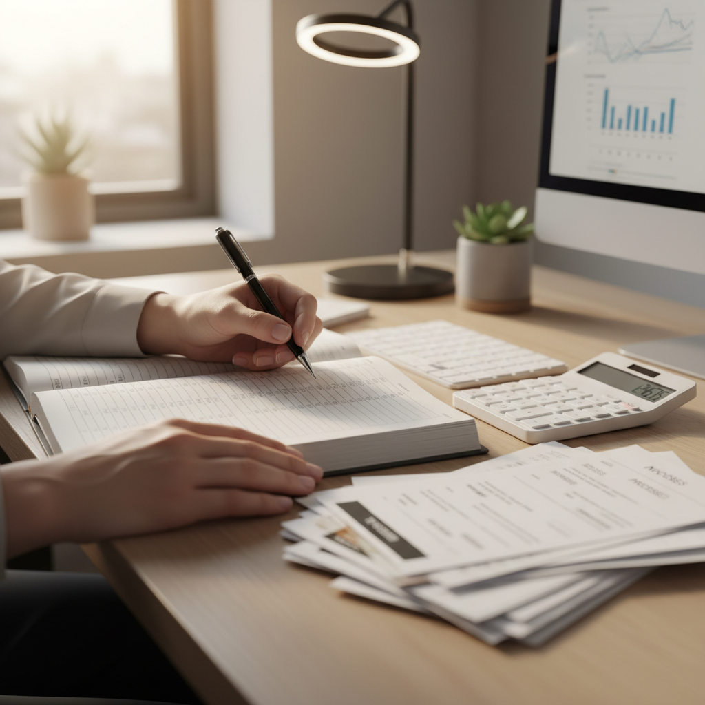 bookkeeper at work
