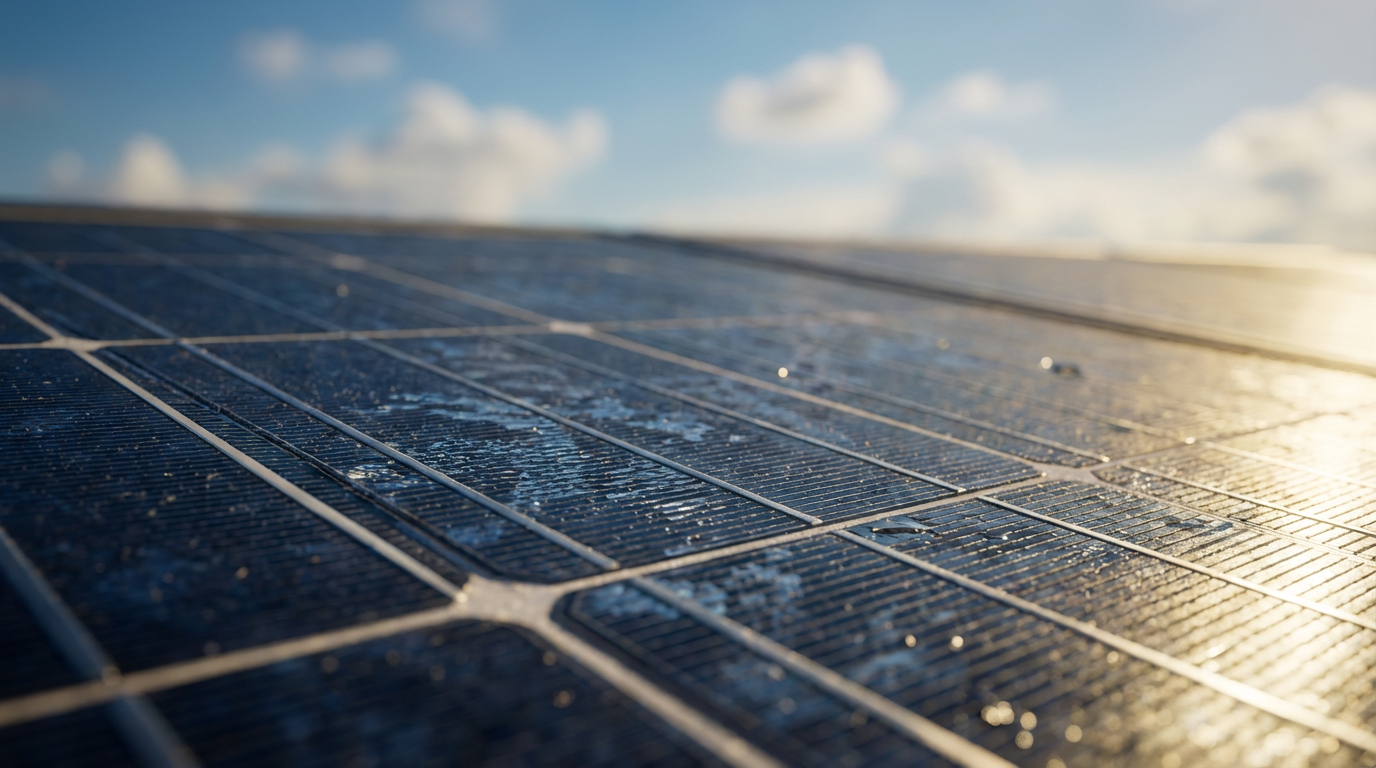 solar panels clouds
