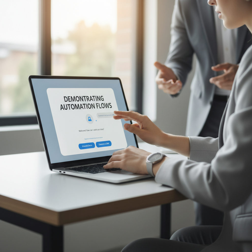 Start with call answering and booking automation for the fastest return on investment. AI automation dashboard displaying call answering and automated appointment booking workflow for a local service business