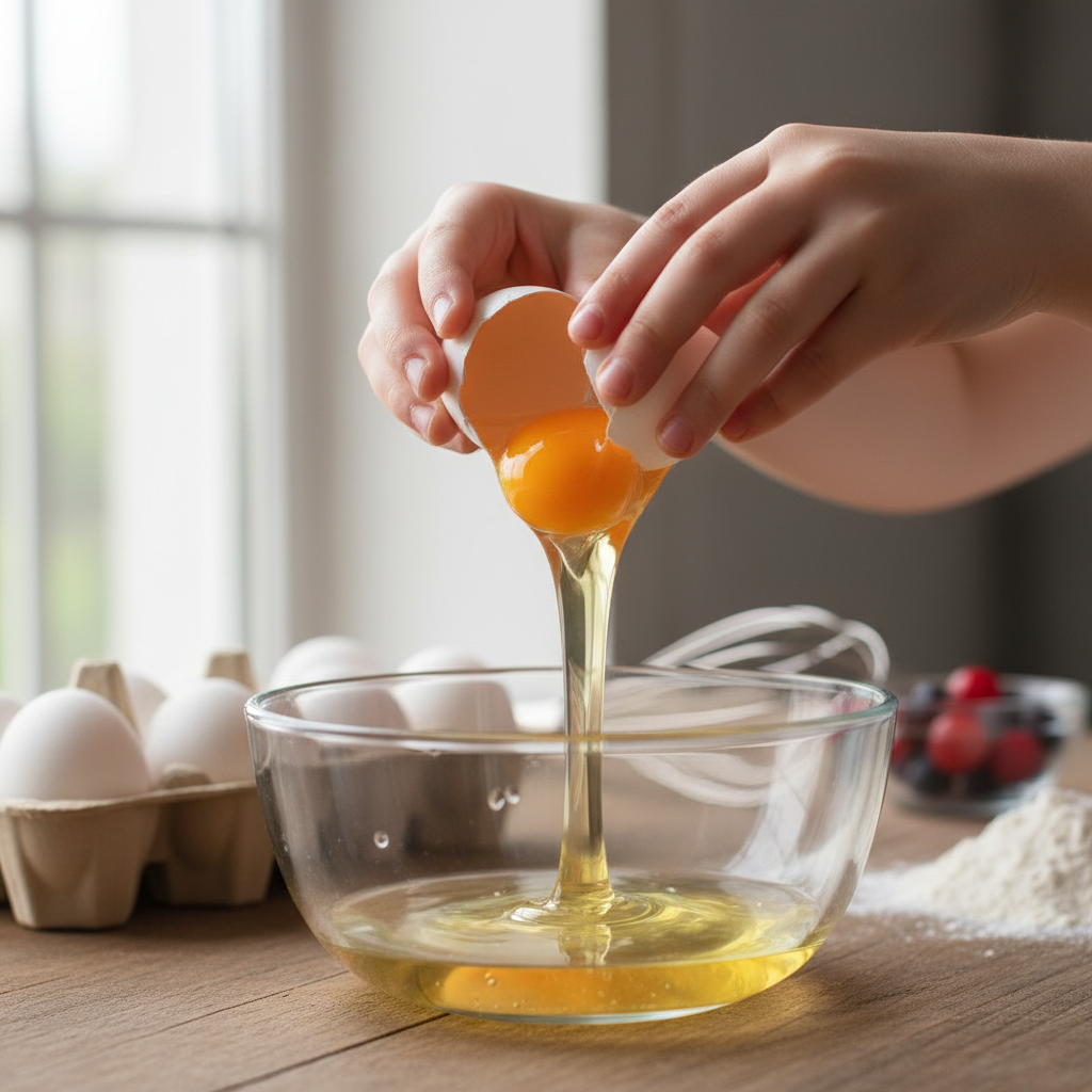 cooking eggs