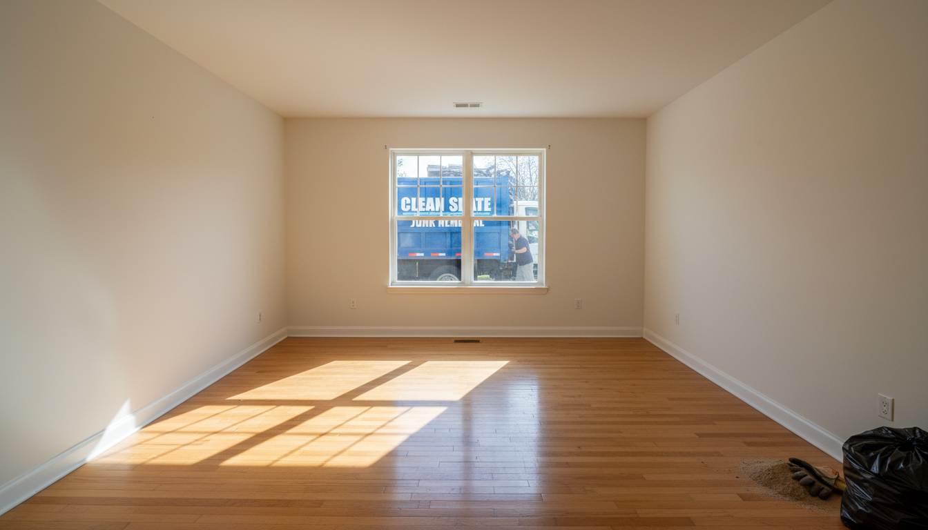 decluttered space