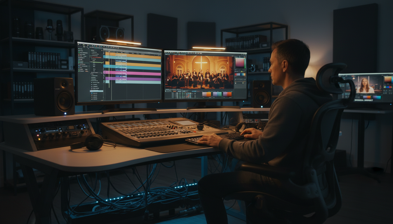 video editing studio