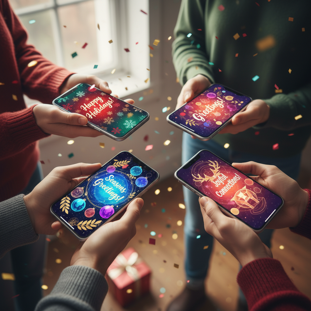 festive social media