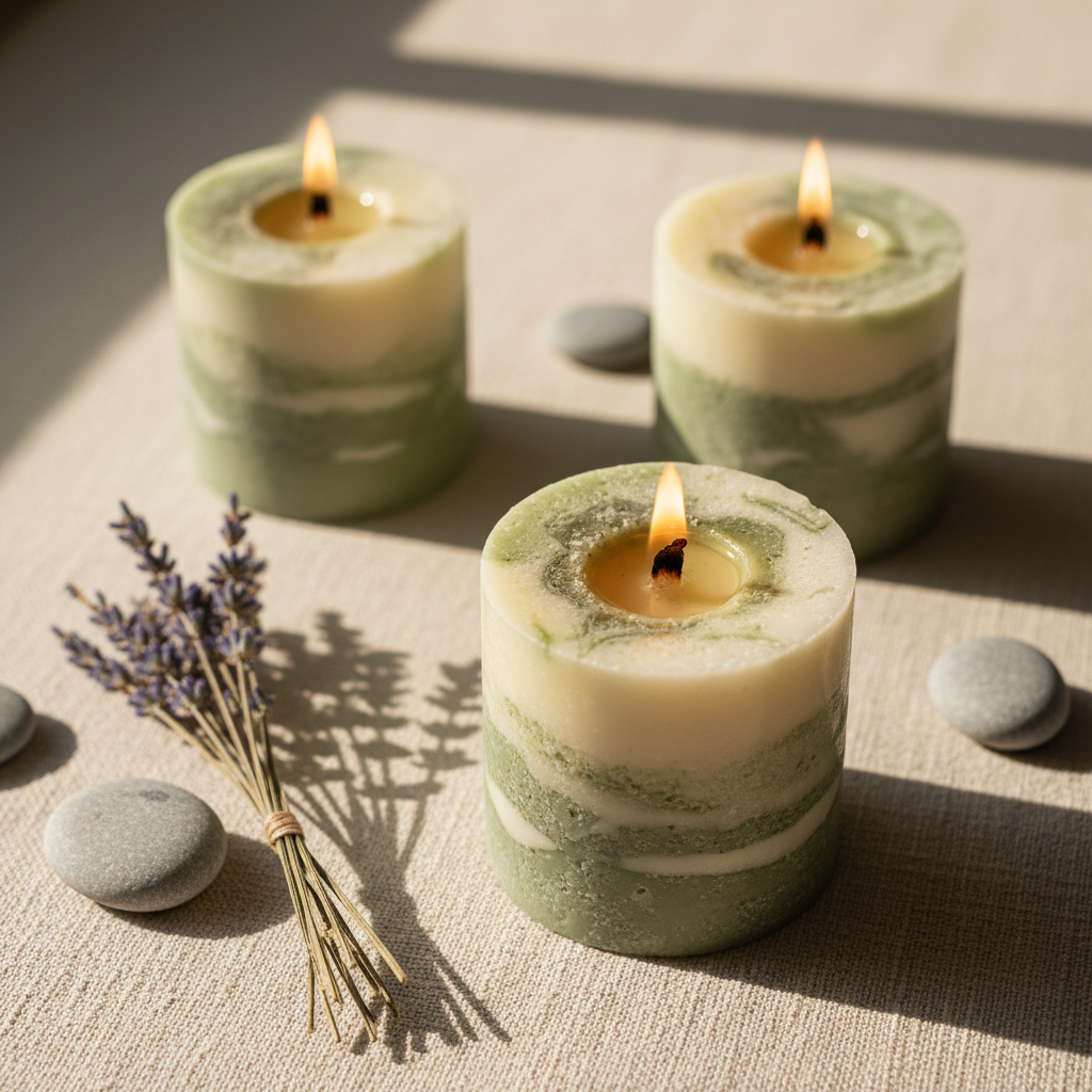 massage oils candles