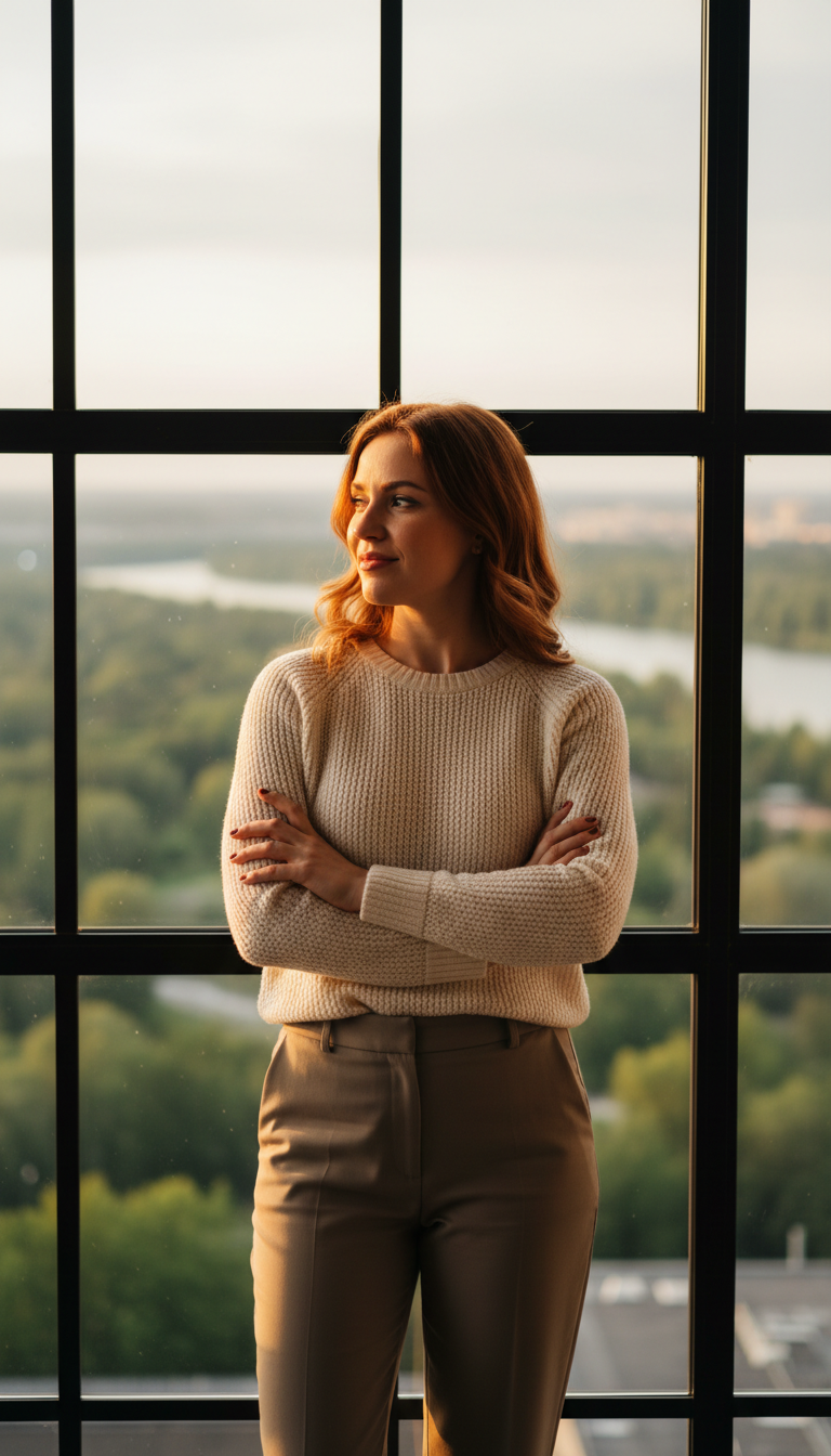 woman reflection