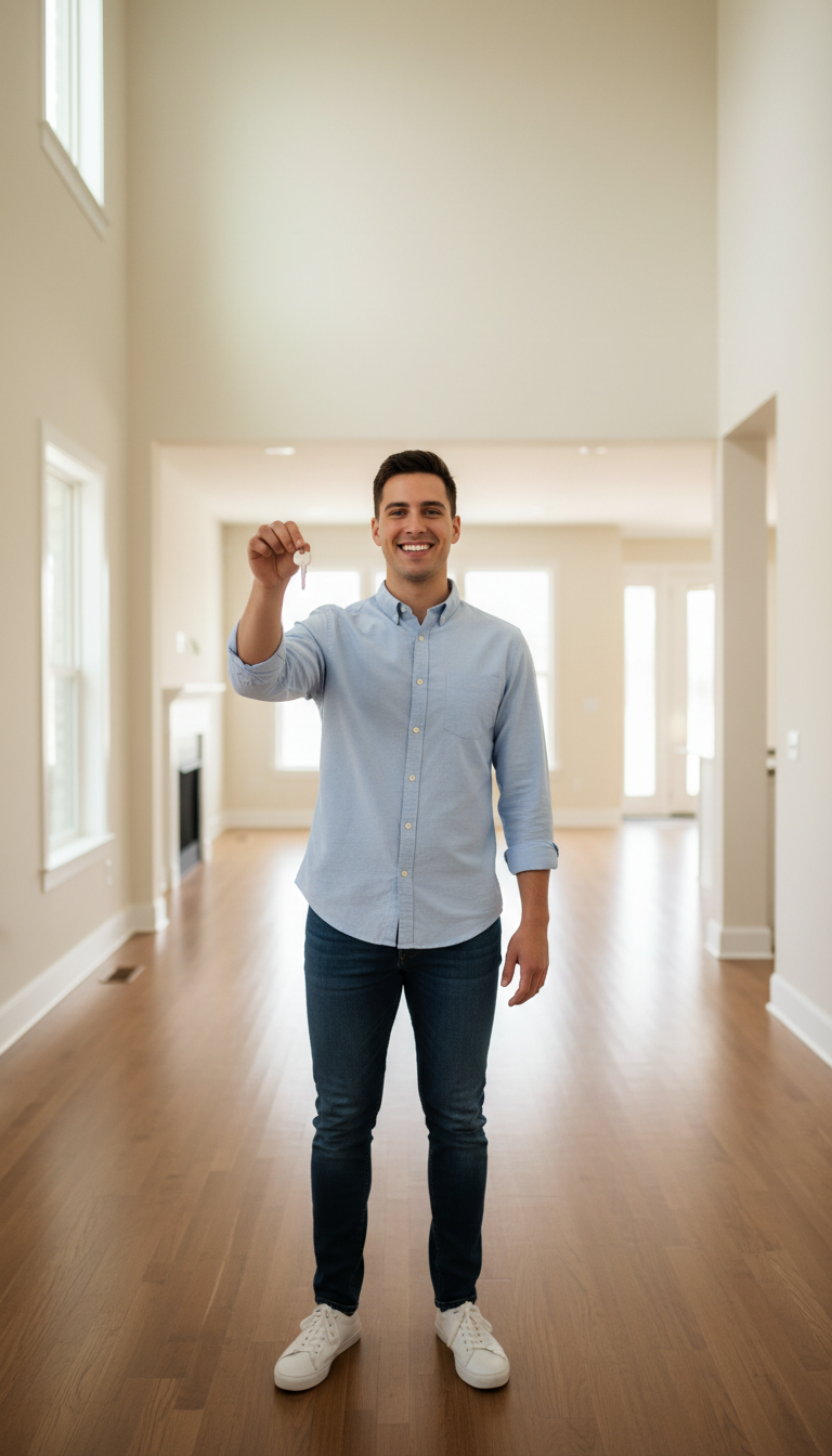 happy homeowner