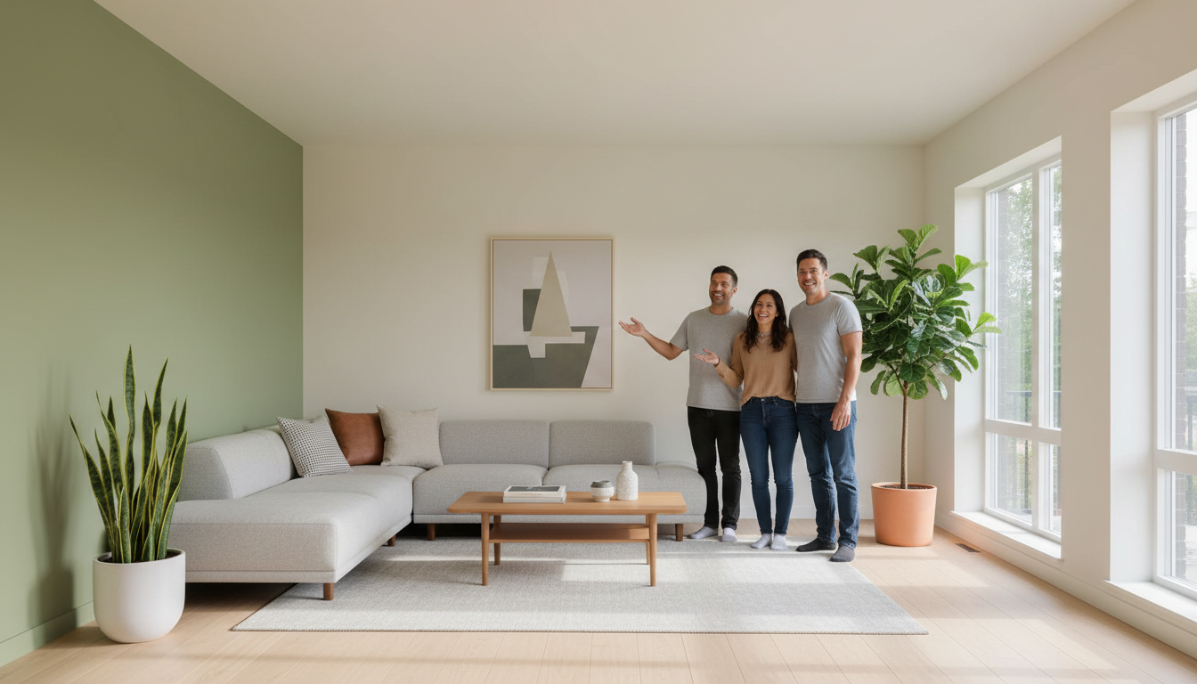 saliegroen interieur