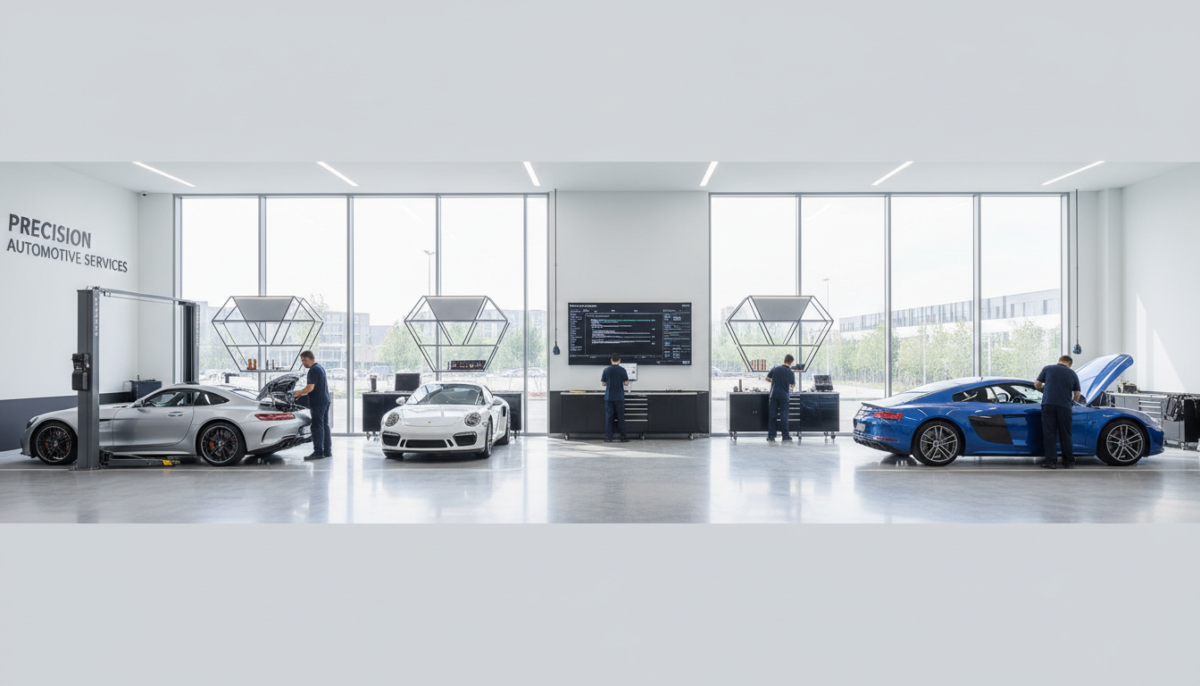 modern auto workshop