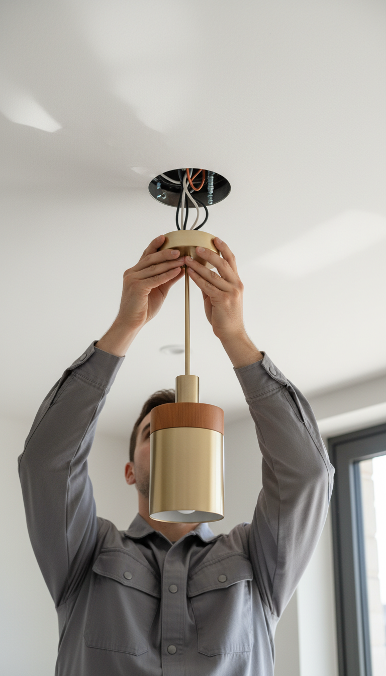 light fixture installation