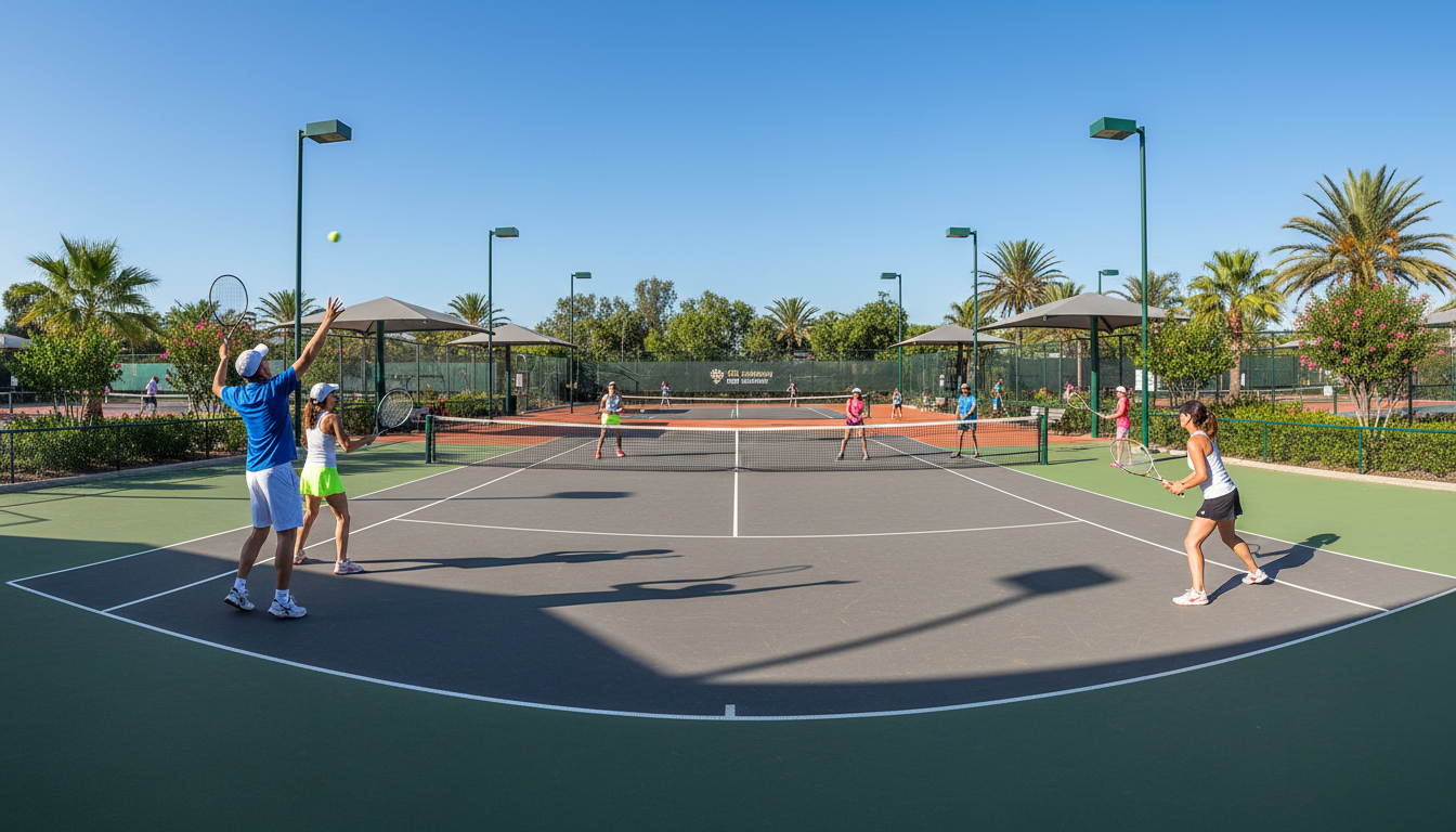 tennis courts