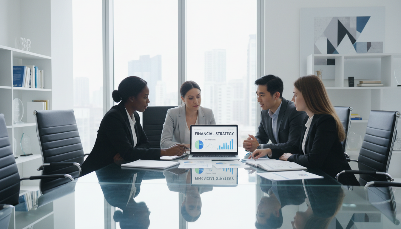 professional team working