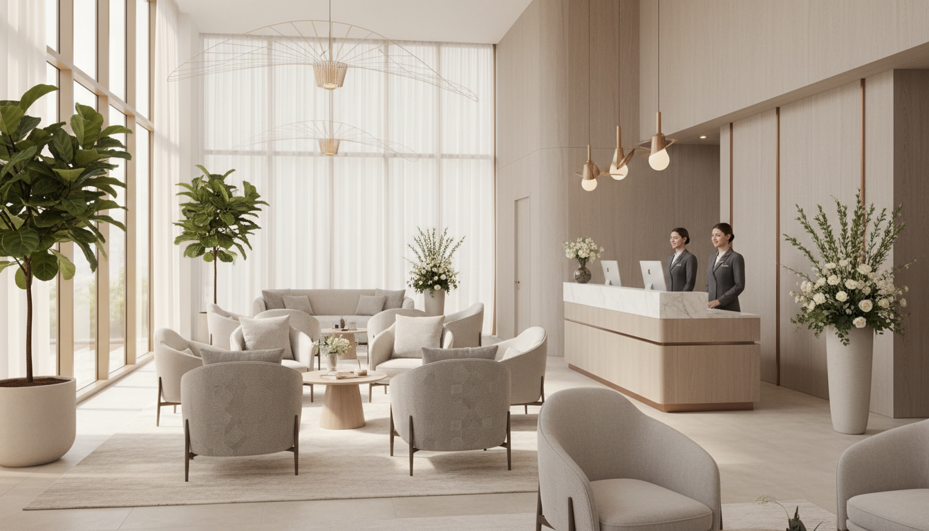 relaxing salon decor