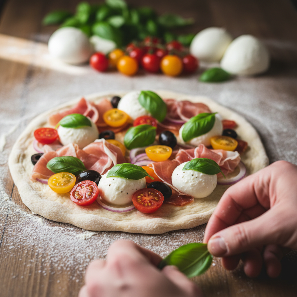fresh pizza toppings