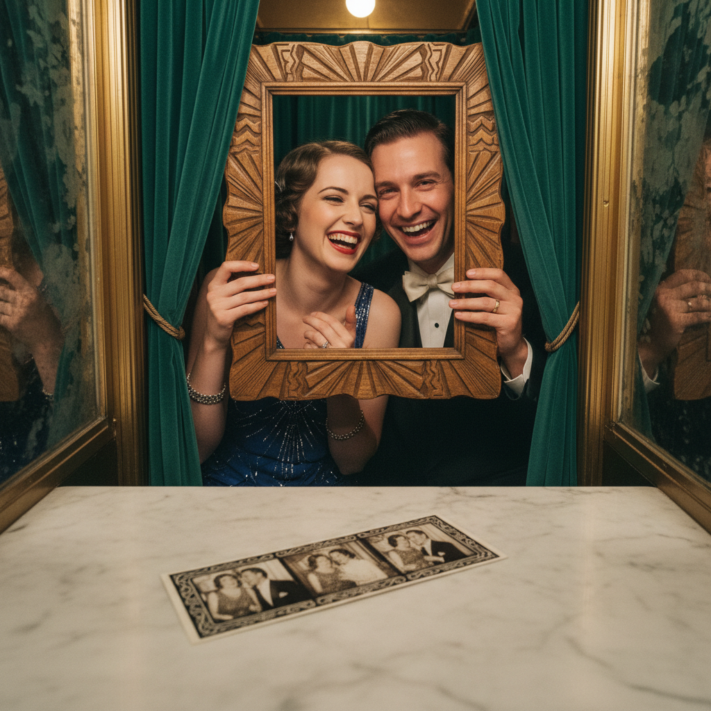 couple with photobooth