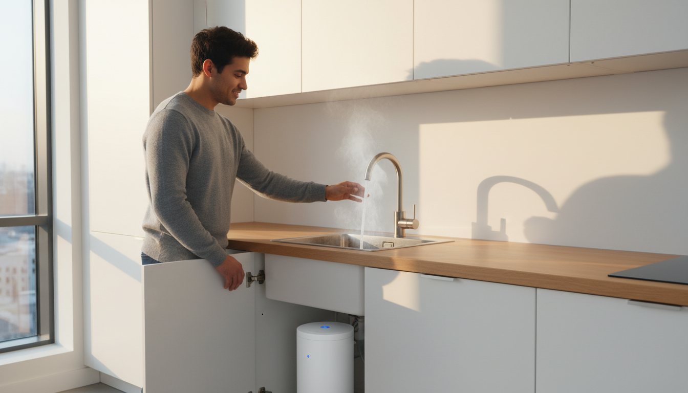 modern hot water tank