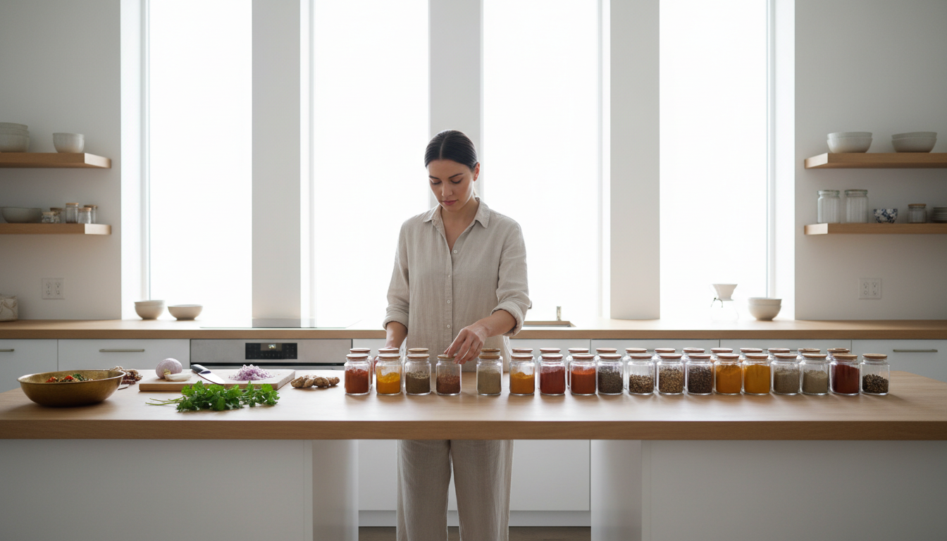 modern kitchen spices