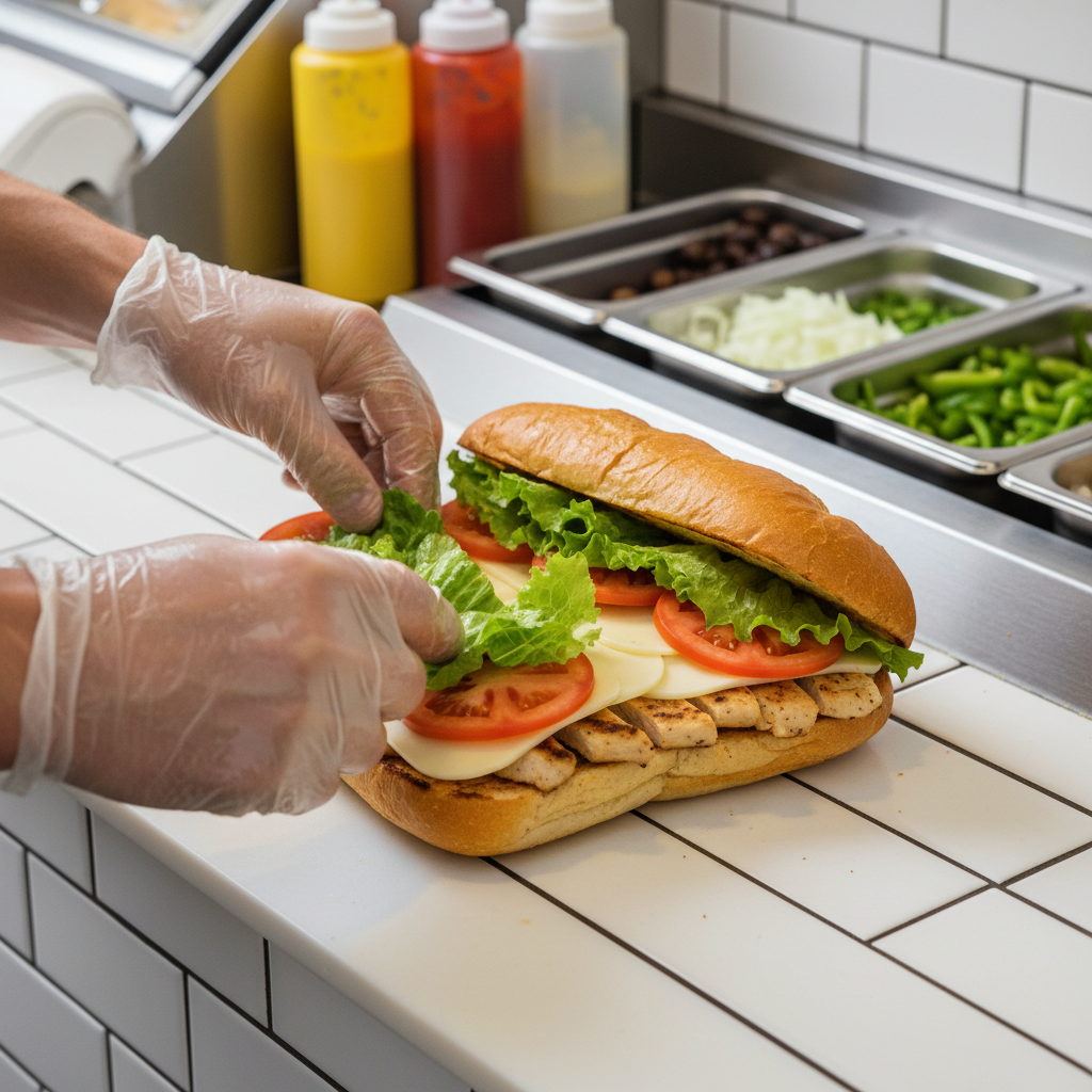 sandwich preparation