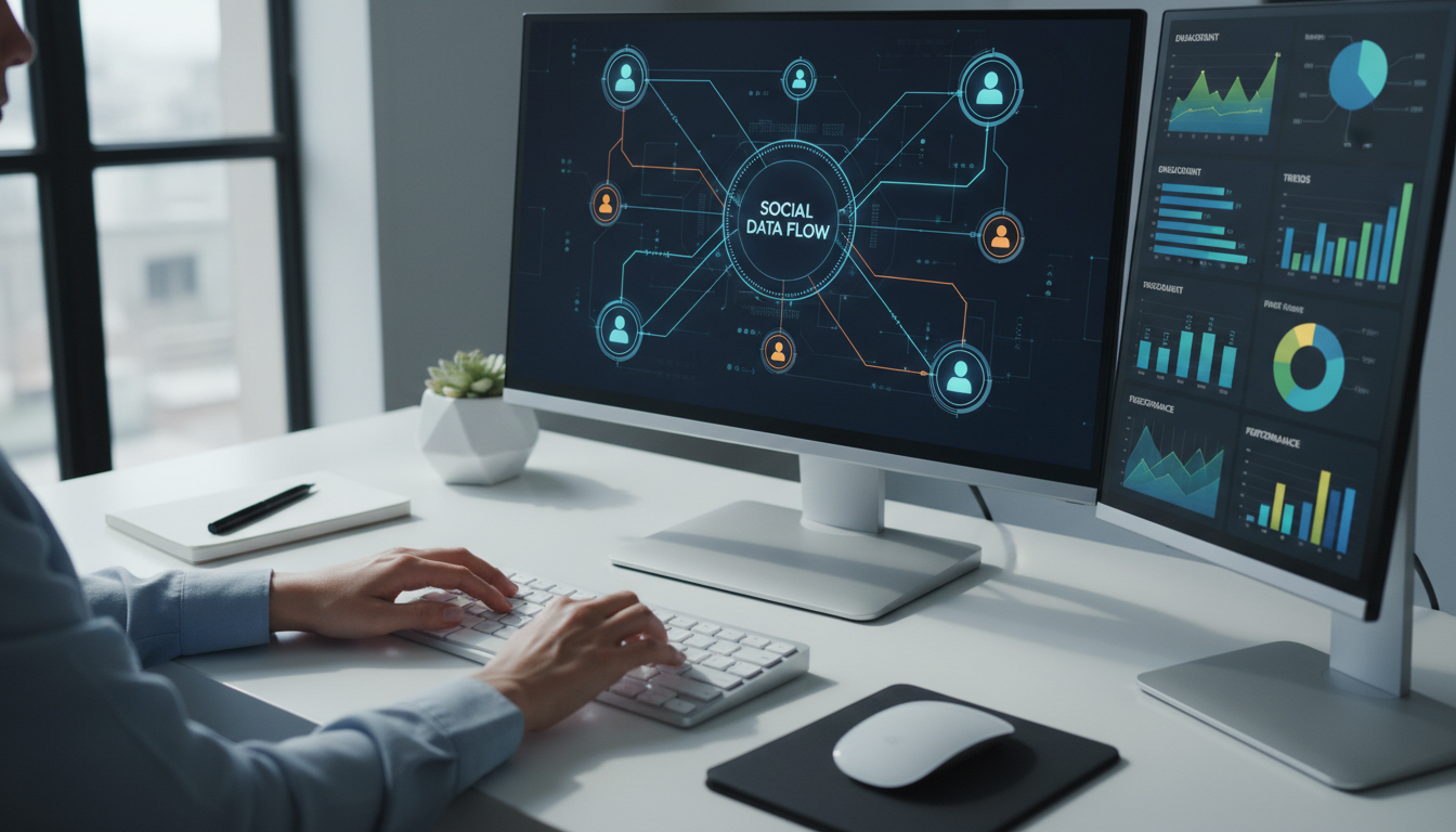 Modern tools allow startups to build powerful data stacks without enterprise-level costs. A modern analytics workstation showing customer behavior metrics and data visualizations.