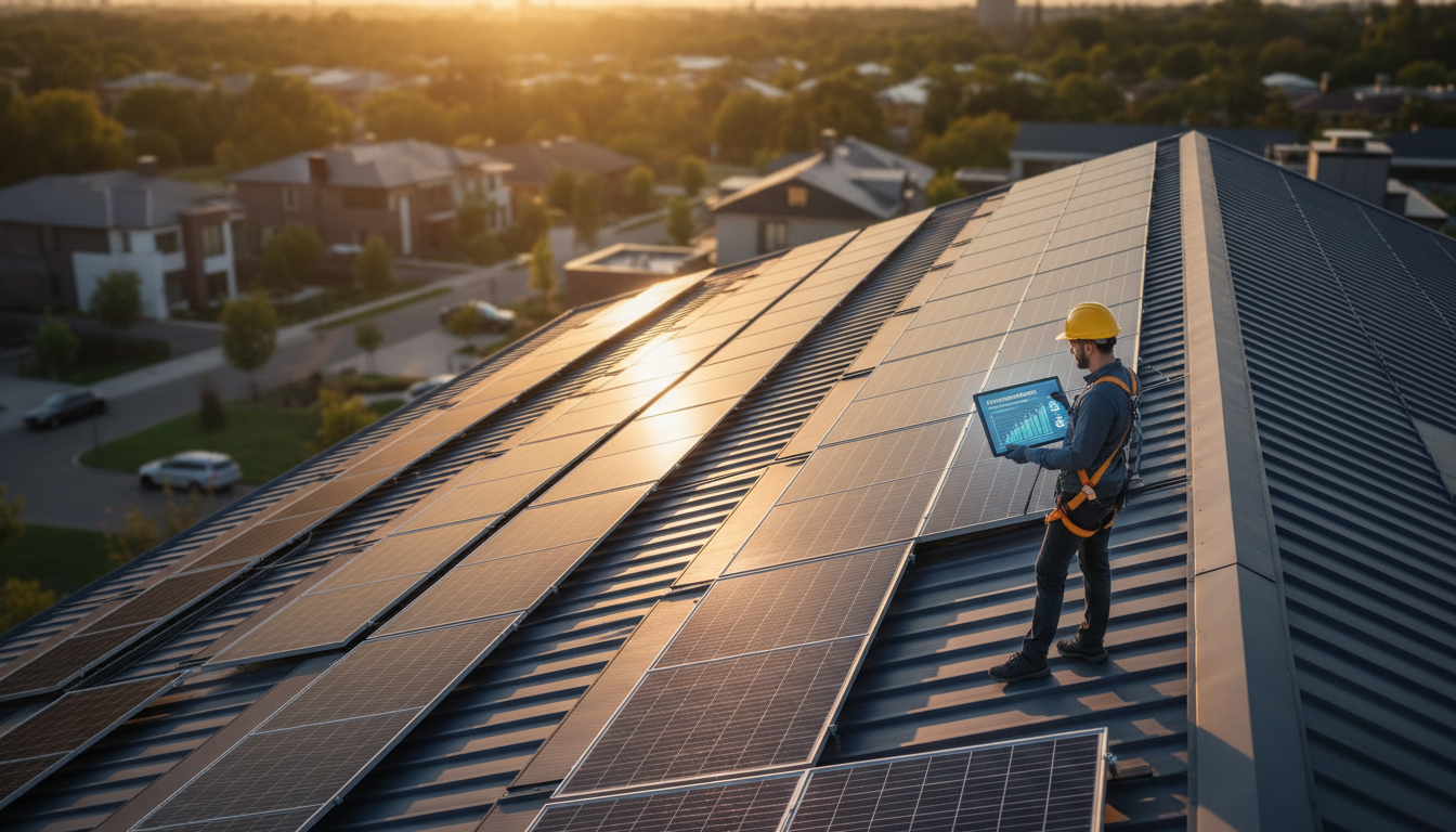 solar panel installation