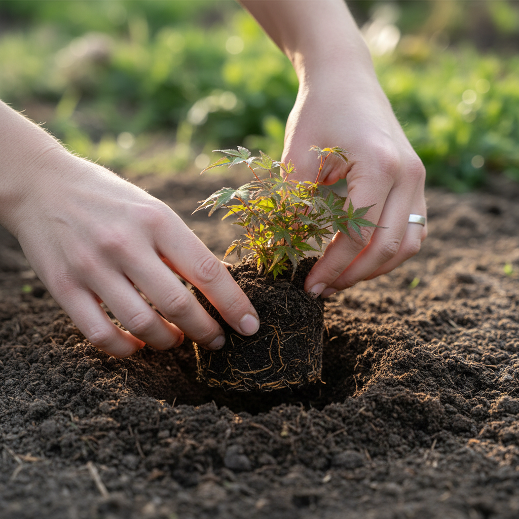 planting shrubs