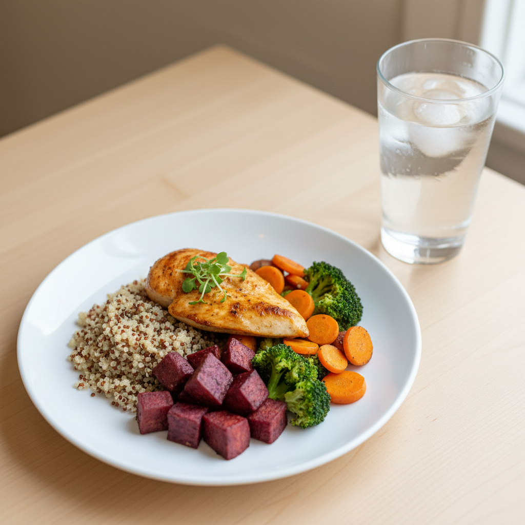 plated healthy meal